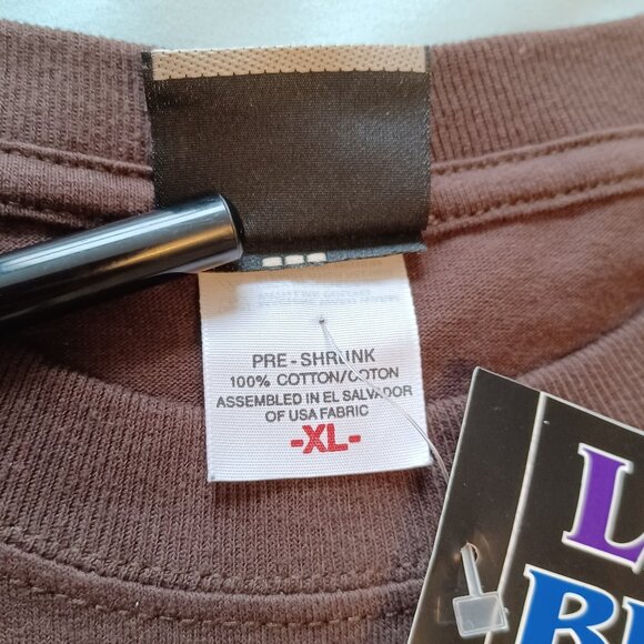 Vintage 2000s Y2K Liquid Blue Jerry Garcia Brown T-Shirt Adult XL New with Tags - Picture 7 of 12